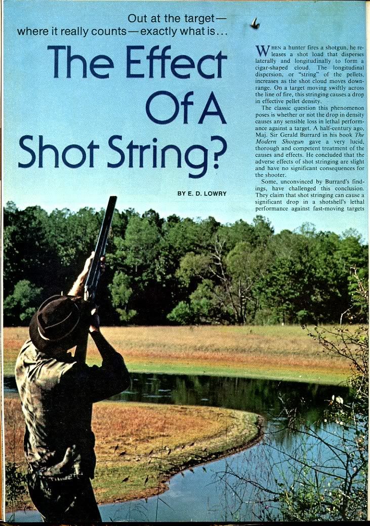 "The Effect of a Shot String" by Ed Lowry Trapshooters Forum
