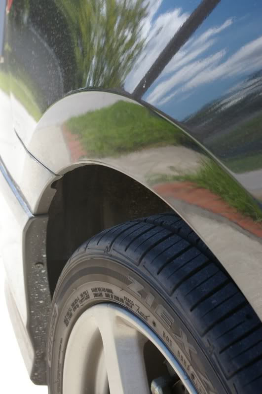 Rolled rear fenders compared to nonrolled 8th Generation Honda Civic