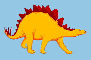 animated stegosaurus