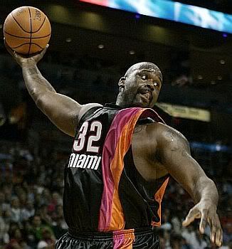 Shaquille O'Neal in action