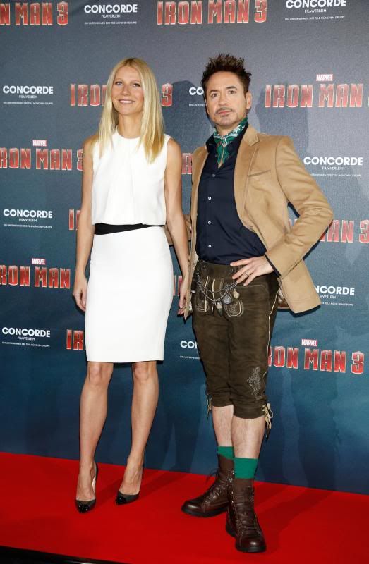 Iron Man 3 photo: Robert Downey Jr. and Gwyneth Paltrow in Munich promoting 