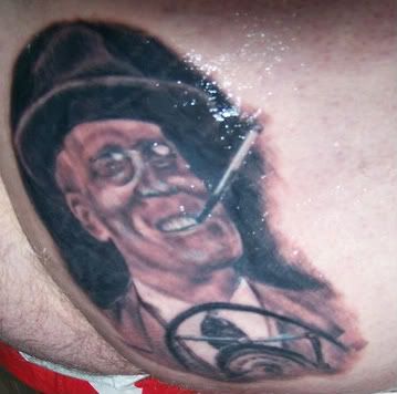 This is a tattoo that is part of a series of every president on someone's 