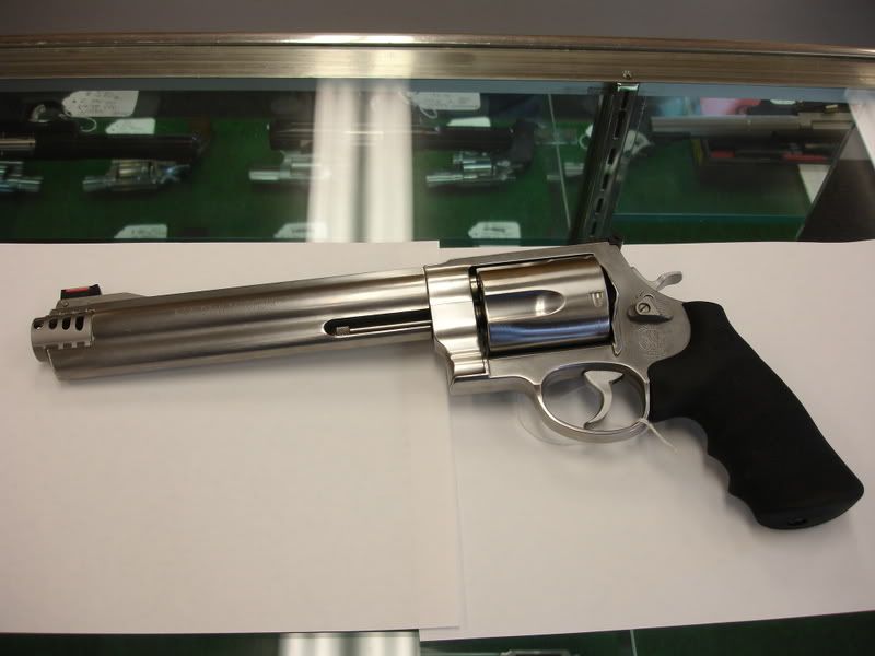 smith and wesson 44 magnum revolver. Less recoil than a .44 magnum.