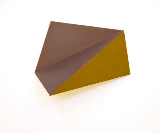Dk-Y-Gr, 2009, oil on primed steel 5 x 5.375 x 2.125 inches