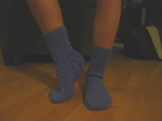 My first pair of knit socks.
