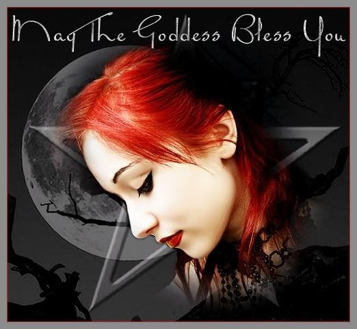 Wiccan goddess lady