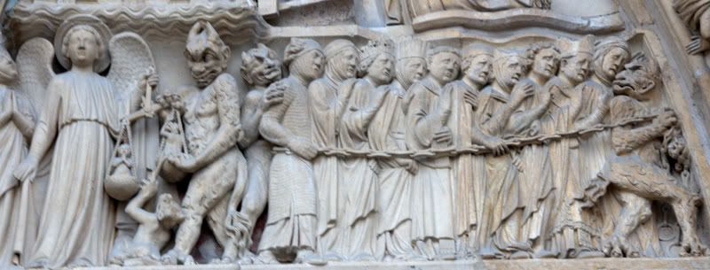 Heres a Medieval Blockbuster Movie from the frieze at Notre Dame. 