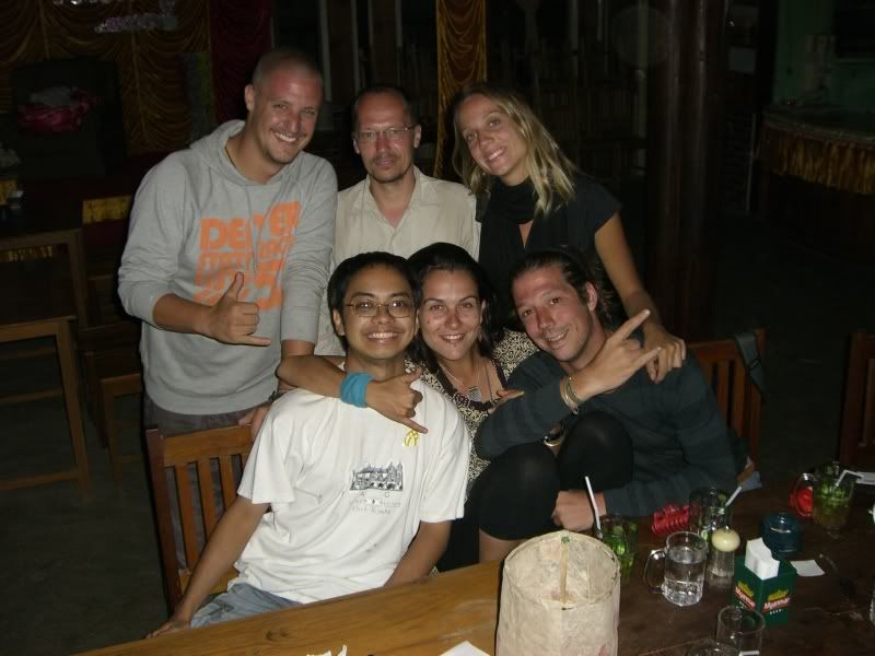 French and Belgian backpackers