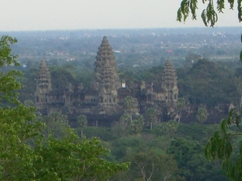 Hilltop view of Angkor Wat