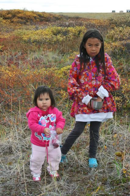 girls picking