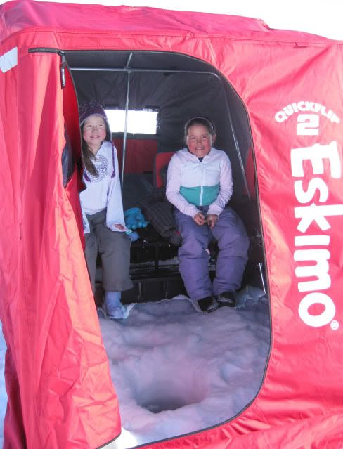kaisa and clara in eskimo sled