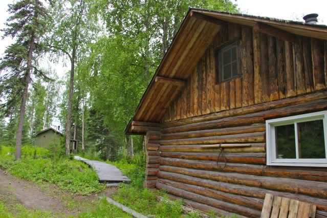 old cabin and sauna