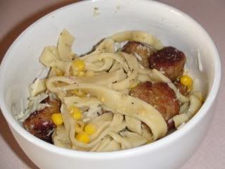 linguine with turkey meatballs