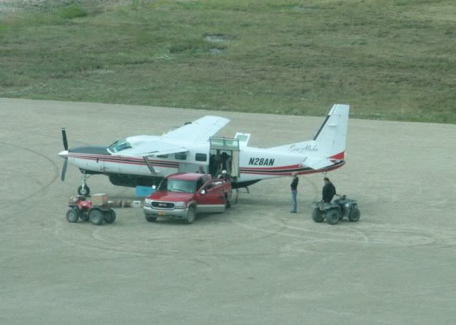 Erin in her plane