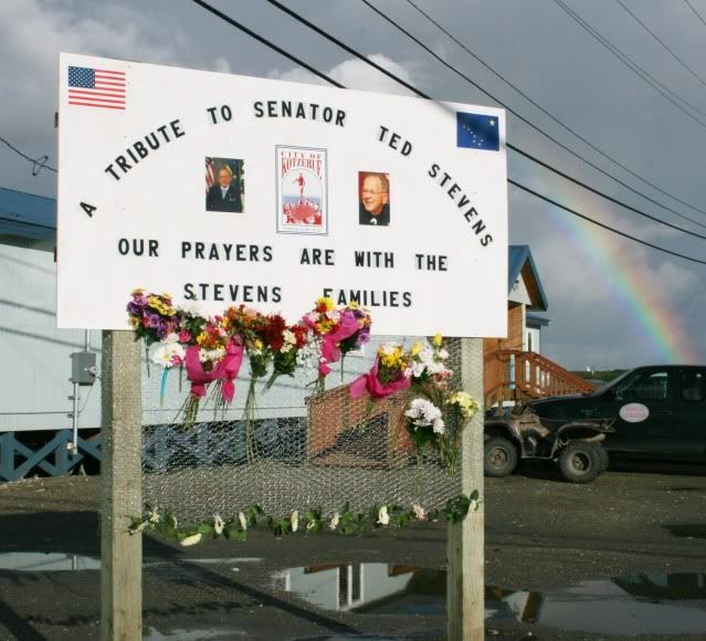 rainbow over the tribute