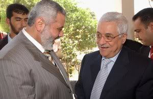 President Mahmoud Abbas and Prime Minister Ismail Haniya
