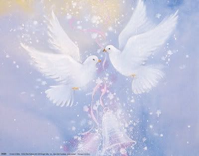 If you are using the images of white doves to symbolize your love 