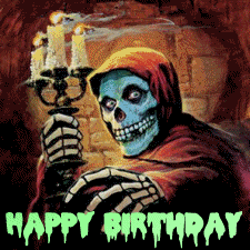 Misfits Skull Birthday Greet