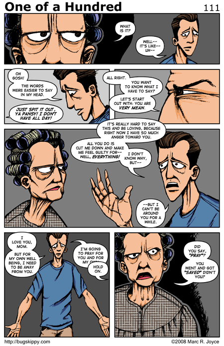 One of a Hundred pg 111 - Telling Off Mom