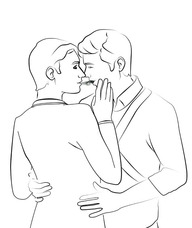 Glee - Blaine/Kurt 28 B&W