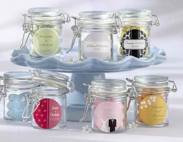 Got the idea from this picture Candy Jar Wedding Favors
