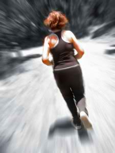 Jogging in the morning Jogging in the morning