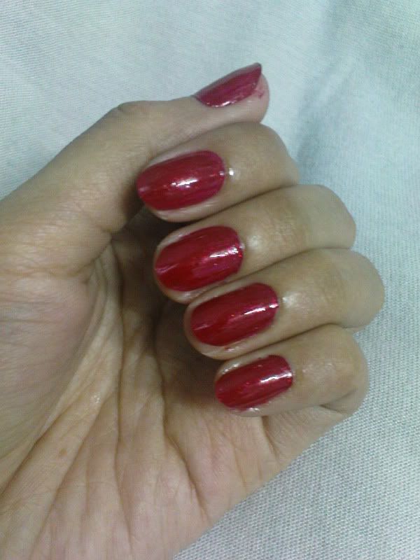 Glittery Red OPI Nail Lacquer Glittery Red OPI Nail Lacquer