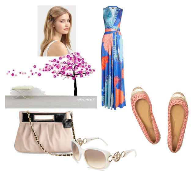 Maxi Dress and Flats Maxi Dress and Flats