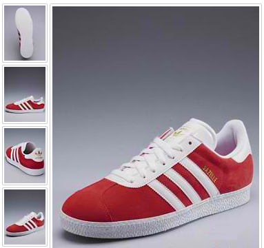 Adidas red striped Gazelles Adidas red striped Gazelles