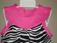 Zebra hot pink Round Neck dress size 4/5 FREE SHIPPING