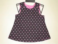 3-6 month black with hot pink dots dress *REDUCED*
