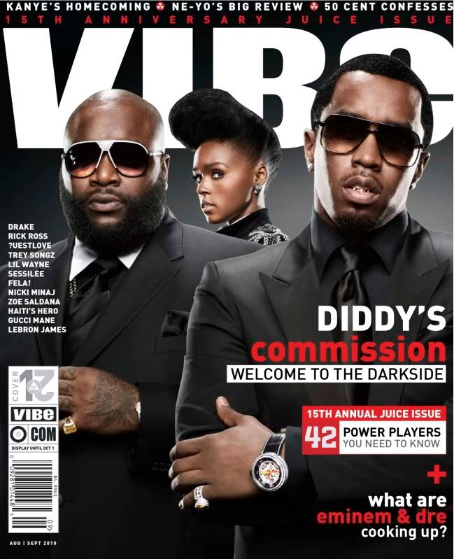rick ross vibe magazine cover. The double cover issue also