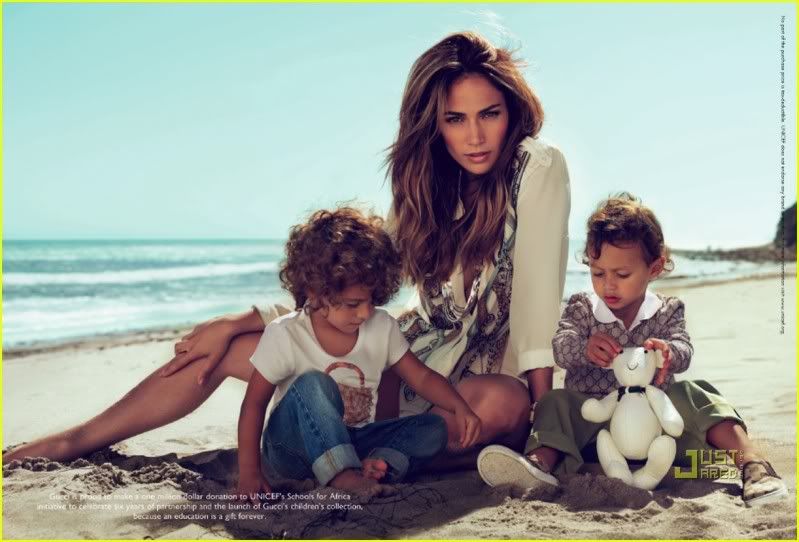 jennifer lopez twins birthday party. JENNIFER LOPEZ TWINS GUCCI AD