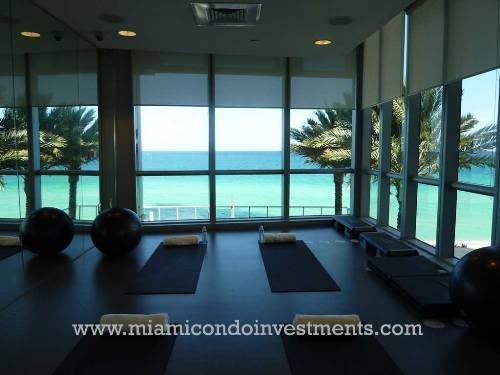 Yoga room at Jade Ocean