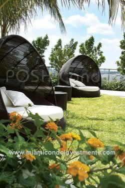 Marina Blue poolside round chairs