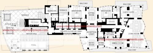 Setai penthouse floor plan