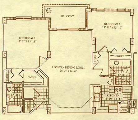 Courvoisier Courts floor plan