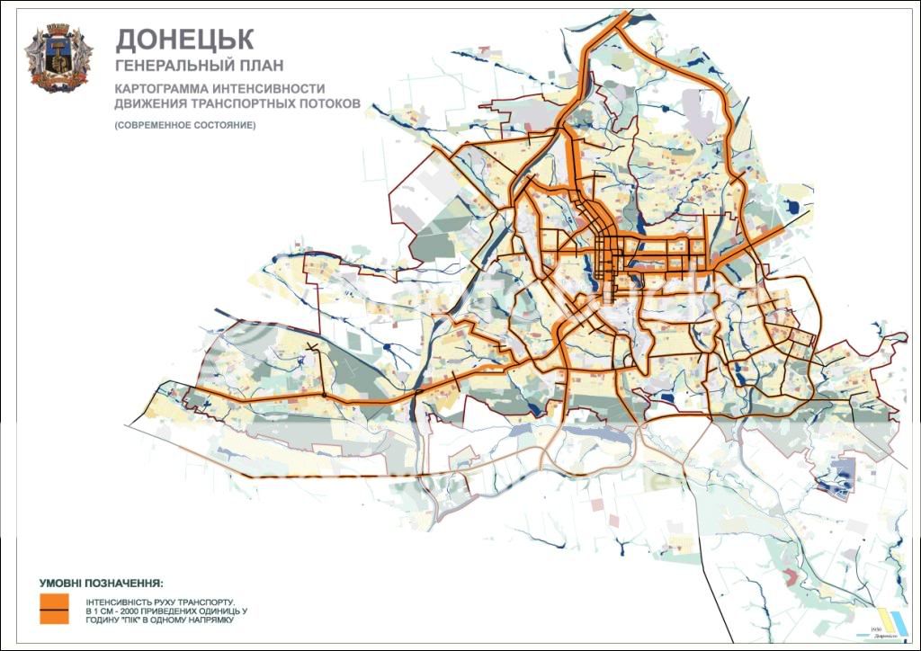 Карта донецка и пригородов