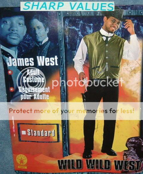 Wild West James Will Smith Halloween Costume Adult New