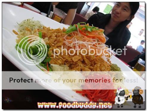 Yu Sang with Salmon Fish